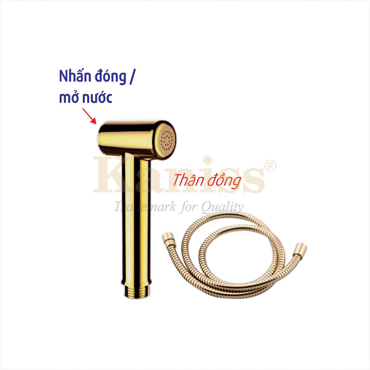 KS-9501X Vòi xịt nhấn cao cấp