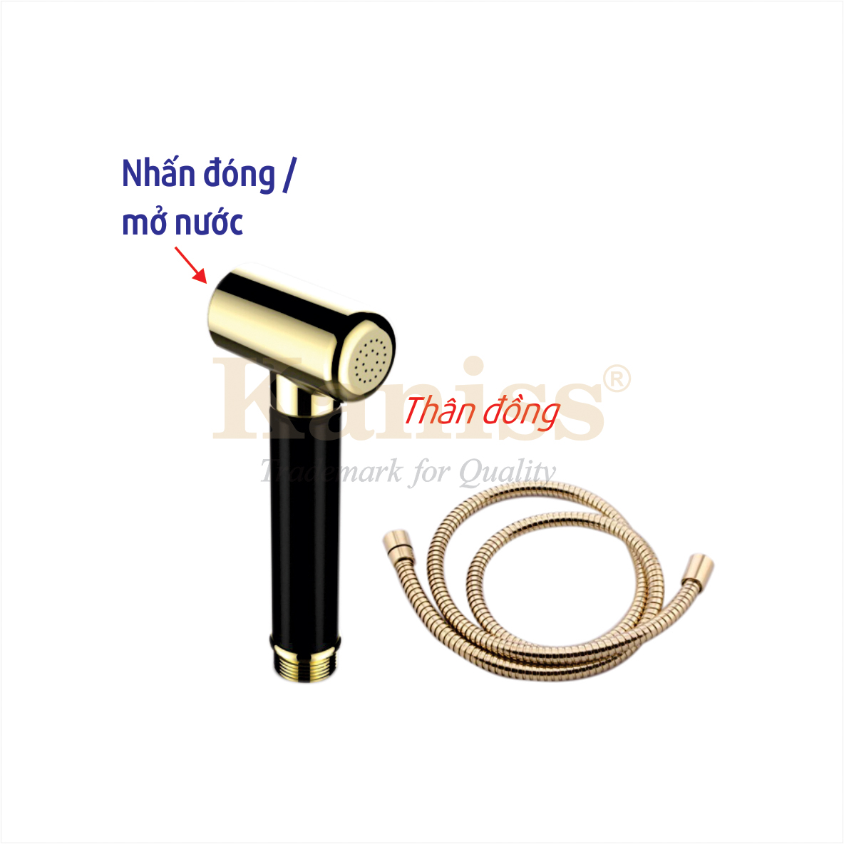 KS-3501XN Vòi xịt nhấn cao cấp