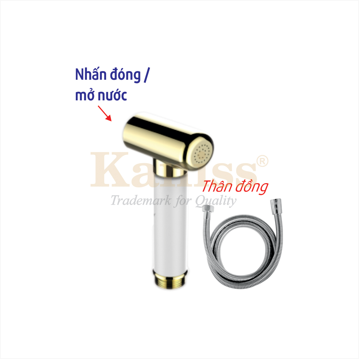 KS-0601 Vòi xịt nhấn cao cấp