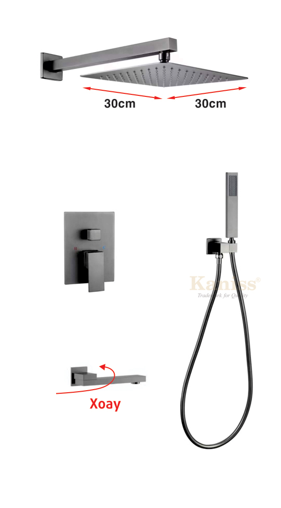 KS-6053N Sen tắm nóng lạnh âm tường