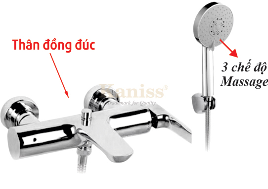 KS-2062B Bộ vòi sen nóng lạnh
