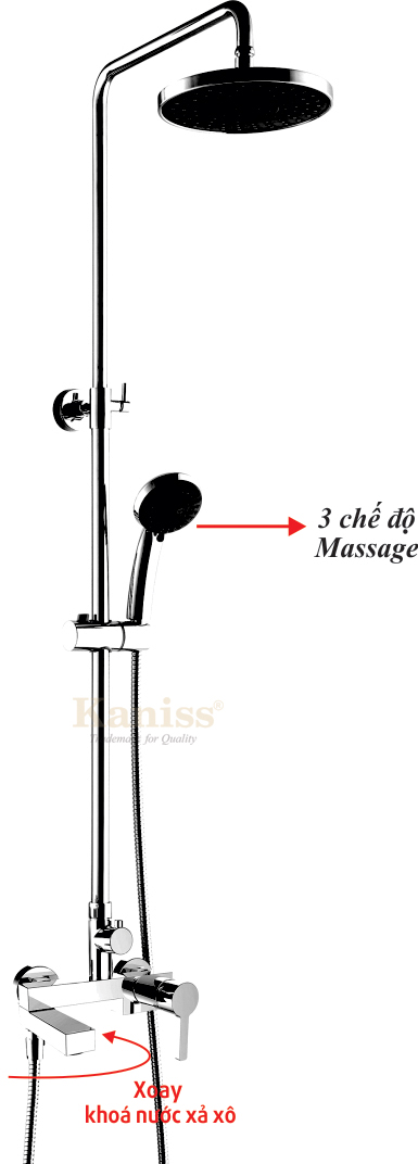 KS-2025 Sen tắm đứng nóng lạnh